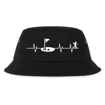 Heartbeat of a Golfer - Kinder Bucket Hat - Schwarz - Vorne