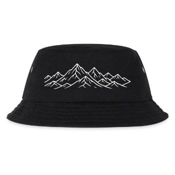 Mountain Landscape Mountains - Kids’ Bucket Hat - black - Front