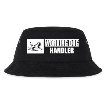 Working Dog Handler Motiv  - Kinder Bucket Hat - Schwarz - Vorne