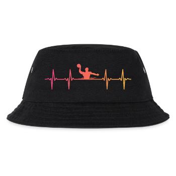 Wasserball Sonnenuntergang Herzschlag Wasserball - Kinder Bucket Hat - Schwarz - Vorne
