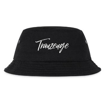 Trauzeuge weiss - Kinder Bucket Hat - Schwarz - Vorne