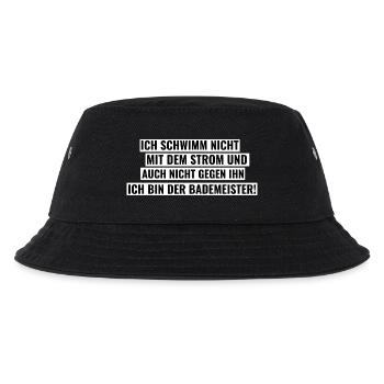 Bademeister - Kinder Bucket Hat - Schwarz - Vorne