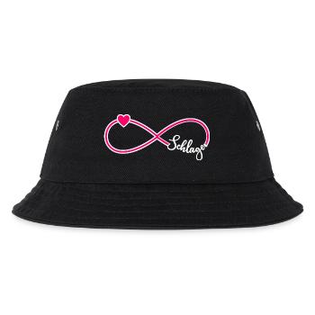 Unendlichkeit Symbol Schlager Infinity - Kinder Bucket Hat - Schwarz - Vorne