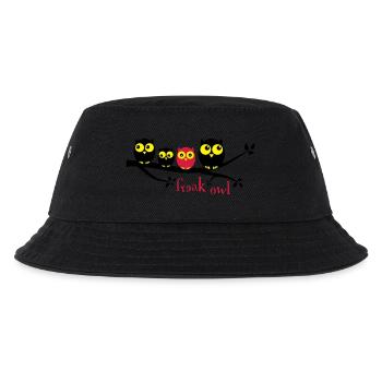 Owl Freak 3 colored - Kids’ Bucket Hat - black - Front