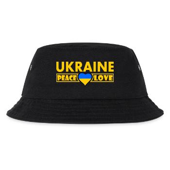 Ukraine - Kinder Bucket Hat - Schwarz - Vorne