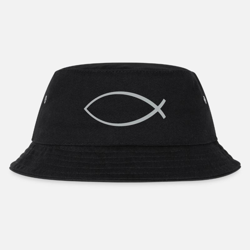Ichtus poisson argent - Bob Enfant - noir