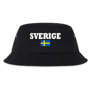 Sverige - Kinder Bucket Hat - Schwarz - Vorne