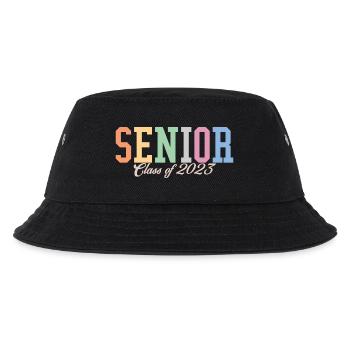 Abschlussklasse 2023 Retro Abschlussfeier Geschenk - Kinder Bucket Hat - Schwarz - Vorne
