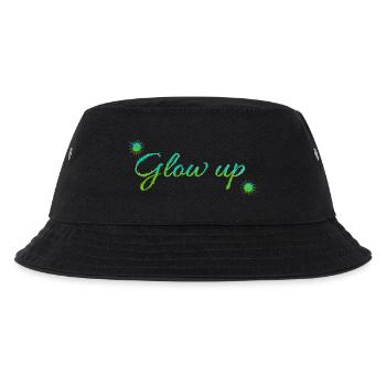 Glow up - Kinder Bucket Hat - Schwarz - Vorne