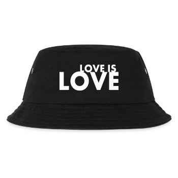 Love is love - Kinder Bucket Hat - Schwarz - Vorne