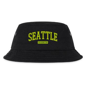 Seattle Washington Schriftzug - Kinder Bucket Hat - Schwarz - Vorne
