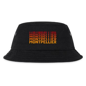 Montpellier Typography - Kids’ Bucket Hat - black - Front