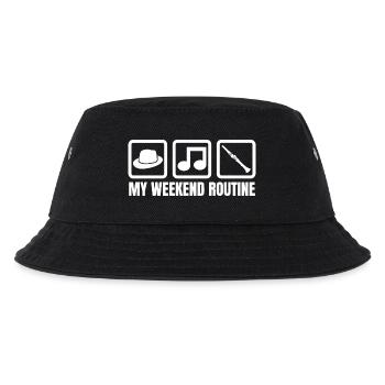 Klarinette Wochenende - Kinder Bucket Hat - Schwarz - Vorne