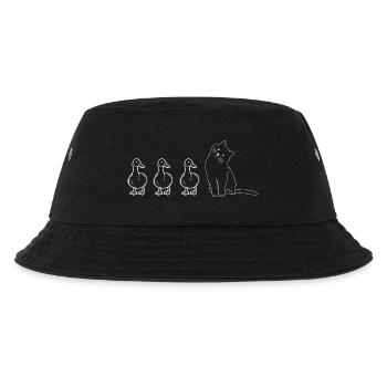 Animaux mignons canards et chat - Bob Enfant - noir - Devant