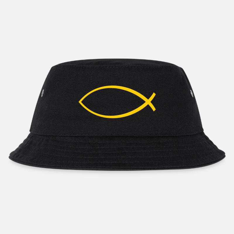 Ichtus poisson jaune - Bob Enfant - noir