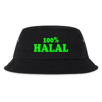Halal - Kinder Bucket Hat - Schwarz - Vorne