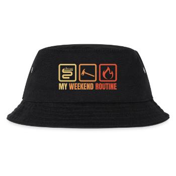 Feuerwehr Wochenende - Kinder Bucket Hat - Schwarz - Vorne