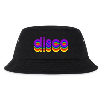 80er disco - Kinder Bucket Hat - Schwarz - Vorne