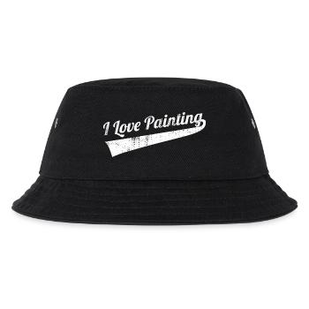 Maler Lackierer Liebe - Kinder Bucket Hat - Schwarz - Vorne