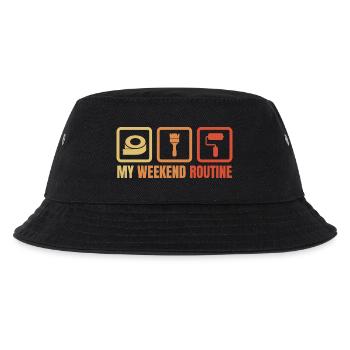 Maler Lackierer Wochenende - Kinder Bucket Hat - Schwarz - Vorne