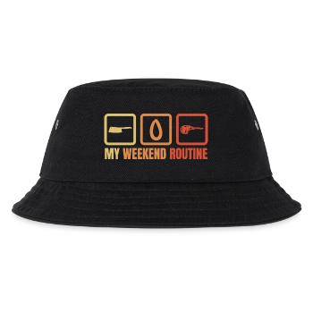 My Weekend Routine - Kids’ Bucket Hat - black - Front