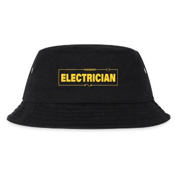 ELECTRICIAN - Kinder Bucket Hat - Schwarz - Vorne