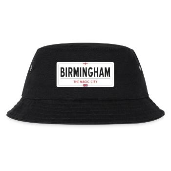 Ortsschild in Birmingham - Kinder Bucket Hat - Schwarz - Vorne