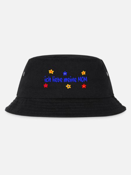 Muttertag ich liebe meine Mom - Kinder Bucket Hat - Schwarz
