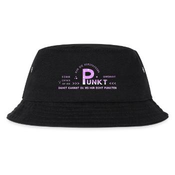 zum Punkt kommen auf den Punkt - Kinder Bucket Hat - Schwarz - Vorne