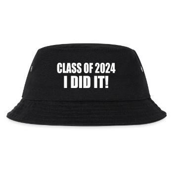 class of 2024 - Kinder Bucket Hat - Schwarz - Vorne