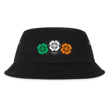 Trois trèfles de la Saint-Patrick aux couleurs irlandaises - Bob Enfant - noir - Devant