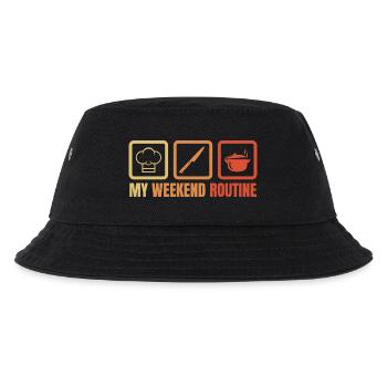 Wochenend Kochen - Kinder Bucket Hat - Schwarz - Vorne