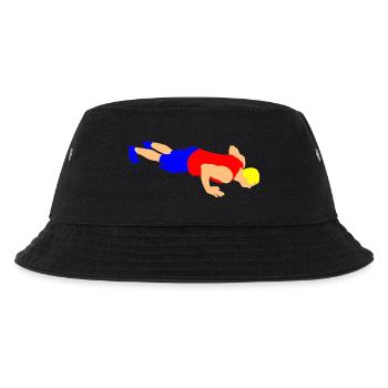 Press-up - Kids’ Bucket Hat - black - Front