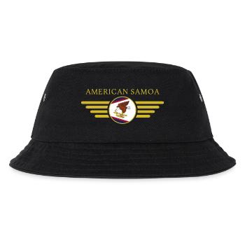 American Samoa, Eleganz Stil Design T-Shirt - Kinder Bucket Hat - Schwarz - Vorne