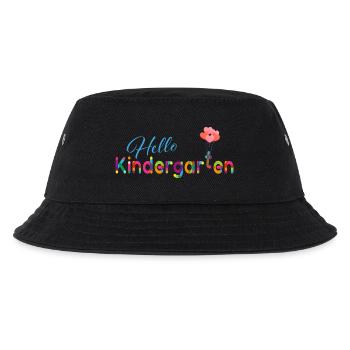 Hello Kindergarten - Kinder Bucket Hat - Schwarz - Vorne