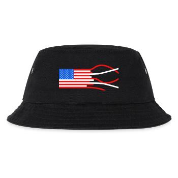 Stars and Stripes - Kids’ Bucket Hat - black - Front