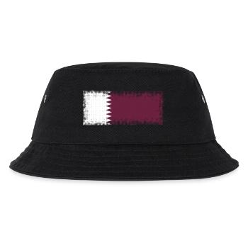 Katar als Katar - Kinder Bucket Hat - Schwarz - Vorne