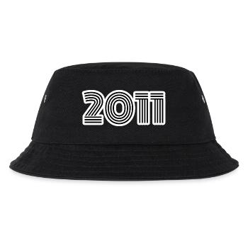 Geburtsjahr 2011 - Kinder Bucket Hat - Schwarz - Vorne