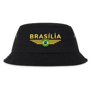 Brasília T-Shirt für Fans und Reisende - Kinder Bucket Hat - Schwarz - Vorne