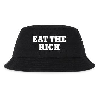 Eat the rich - Kinder Bucket Hat - Schwarz - Vorne
