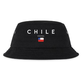Flagge von Chile, Chilenischer Stolz - Kinder Bucket Hat - Schwarz - Vorne