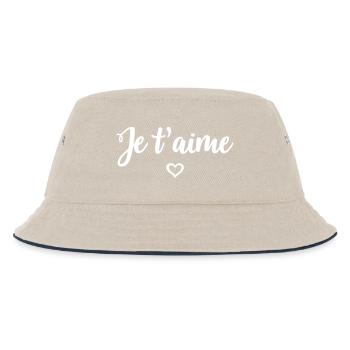 Je t'aime - Bob Enfant - blanc cassé/bleu marine - Devant