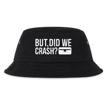but did we crash - Kinder Bucket Hat - Schwarz - Vorne