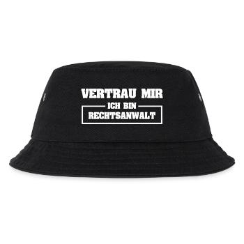 Lustig Rechtsanwalt - Kinder Bucket Hat - Schwarz - Vorne