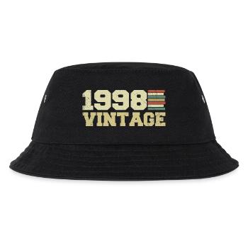 1998 Geburtstagsgeschenk 1998 Jahrgang 1998 Geschenk - Kinder Bucket Hat - Schwarz - Vorne