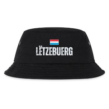 Flagge von Luxemburg, luxemburgischer Patriot - Kinder Bucket Hat - Schwarz - Vorne