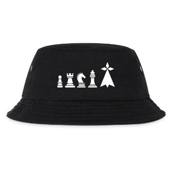 Bretagne Schach – Bretonisches Symbol Hermine & Spiel - Kinder Bucket Hat - Schwarz - Vorne