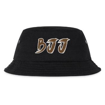 BJJ Brauner Gürtel – Jiu Jitsu Rang Design - Kinder Bucket Hat - Schwarz - Vorne