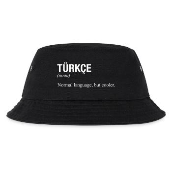Turkish language Türkische Sprache - Kids’ Bucket Hat - black - Front