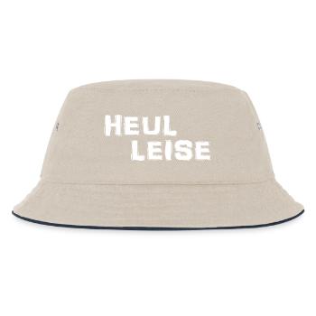 Heul Leise - Kinder Bucket Hat - Natur/Navy - Vorne